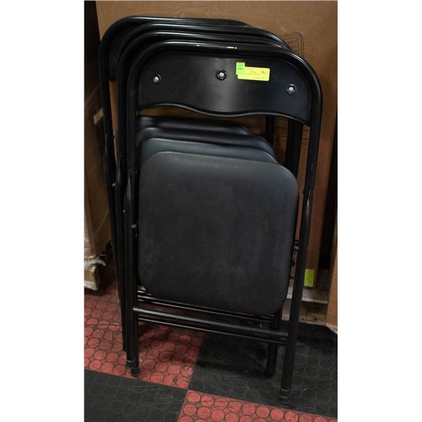SET OF 4 FOLDING CHAIRS