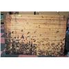 Image 1 : SHOWHOME WOODEN WALL ART 40" X 70"