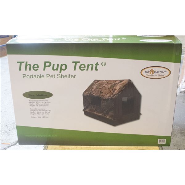 BRAND NEW MEDIUM PUP TENT PORTABLE DOG HOUSE