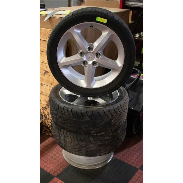 SET OF 4 HYUNDAI 17” RIMS WITH 3 NITTO