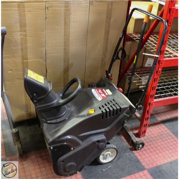 YARD MACHINES SNOWBLOWER; 21” 4-CYCLE; 179CC WITH