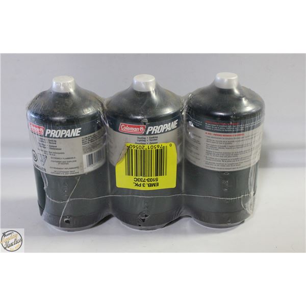 SEALED LOT OF MINI GREEN PROPANE TANKS