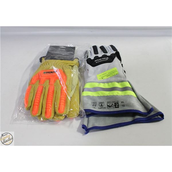 XL & XXL INSULATED LEATHER GLOVES-ESTATE