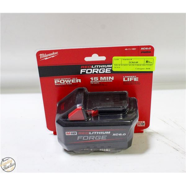 MILWAUKEE M128 FORGE BATTERY XC6.0
