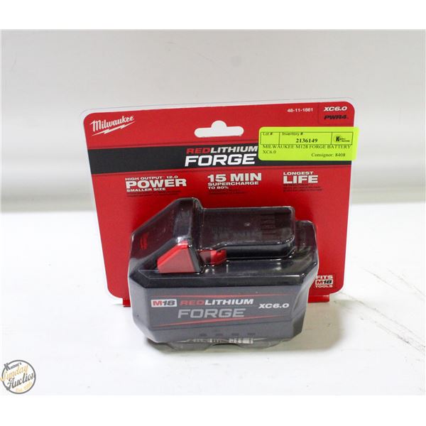 MILWAUKEE M128 FORGE BATTERY XC6.0