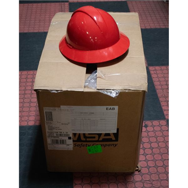 BOX OF NEW CSA APPROVED HARD HATS