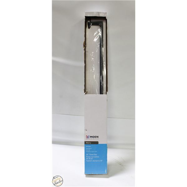 NEW MOEN METRY MATTE BLACK 30” TOWEL BAR