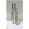 Image 1 : 2 X IRWIN 1/2 INCH-18 INCH WIRE PULLING DRILL BITS