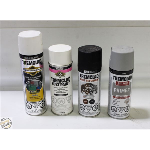 4PK TREMCLAD SPRAY PAINT