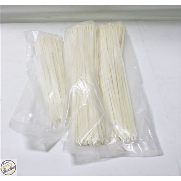 3 X 100=300 TOTAL LONG ZIP TIES