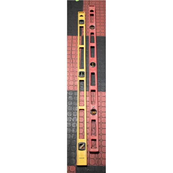 2- 4' PLASTIC LEVELS