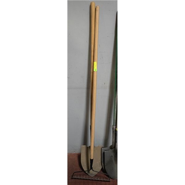 SPADE SHOVEL & BOW RAKE