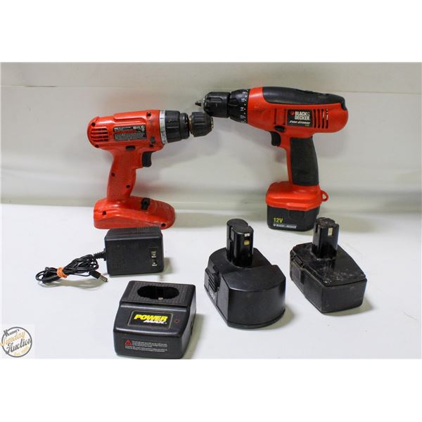 BLACK & DECKER CORDLESS DRILLS POWERMAX