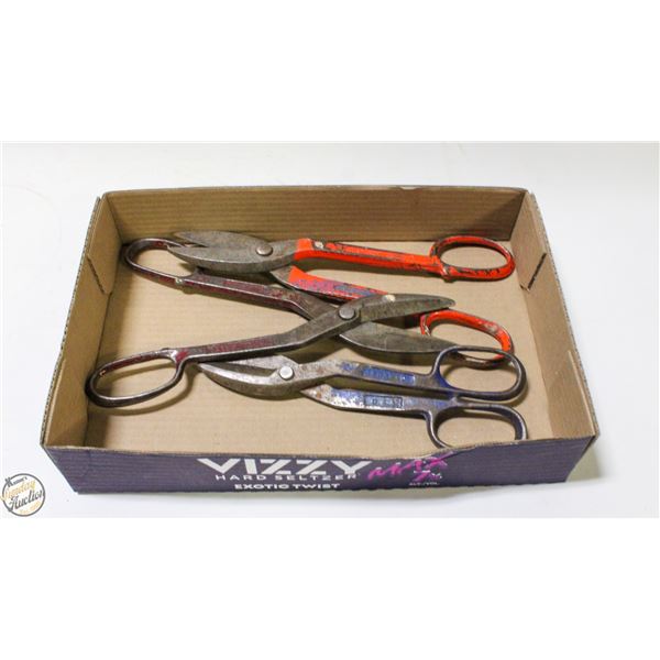 TIN SNIPS METAL SHEARS MADE IN ITALY , USA