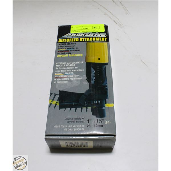 QUIK DRIVE AUTOFEED ATTACHMENT MODEL QDA158