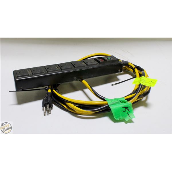 6 OUTLET MOUNTABLE 15 FOOT 3 PRONG POWER STRIP