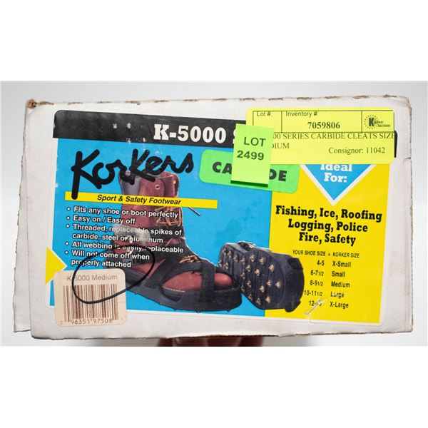 K-5000 SERIES CARBIDE CLEATS SIZE MEDIUM