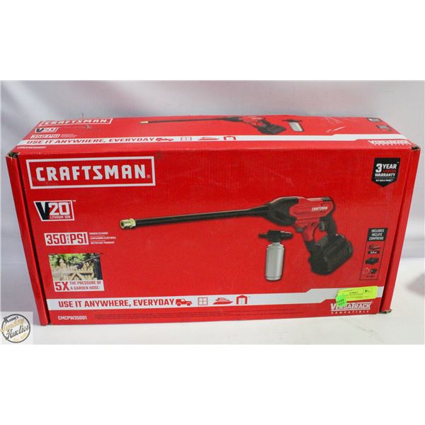 CRAFTSMAN 350 PSI POWER CLEANER V20 VERSATRACK