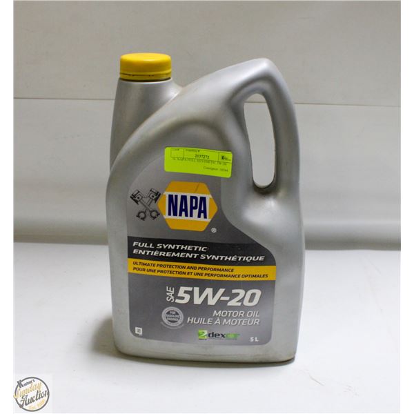 5L NAPA FULL SYNTHETIC 5W-20