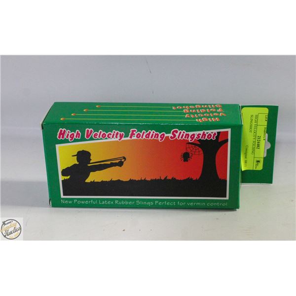 HIGH VELOCITY FOLDING SLINGSHOT