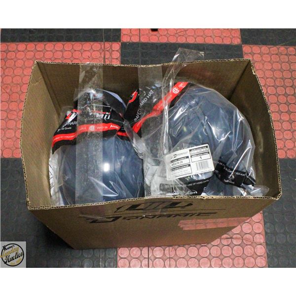 BOX OF NEW CSA APPROVED HARD HATS