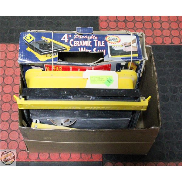 CERAMIC WET SAW TILE CUTTER WITH BOX