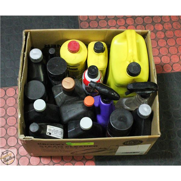 LOT OF AUTO FLUIDS/SPRAYS