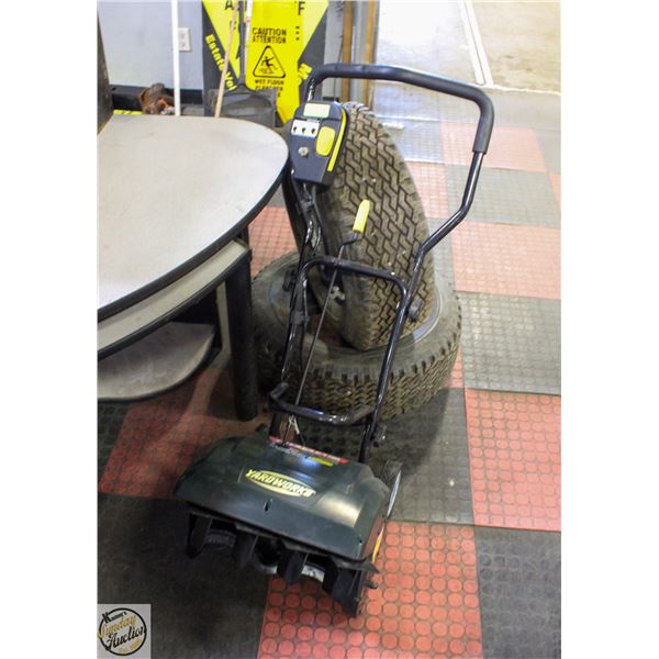 YARDWORKS 9 A ELECTRIC SNOW SHOVEL16” CLEARING