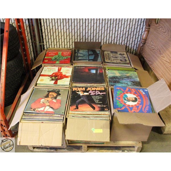 PALLET OF RECORDS: ROCK, POP, COUNTRY & MORE
