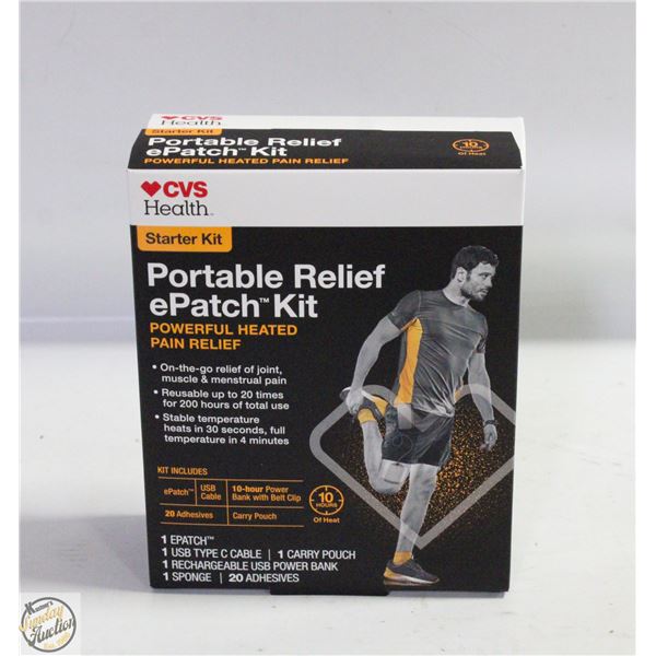 CVS HEALTH STARTER KIT PORTABLE RELIEF EPATCH KIT