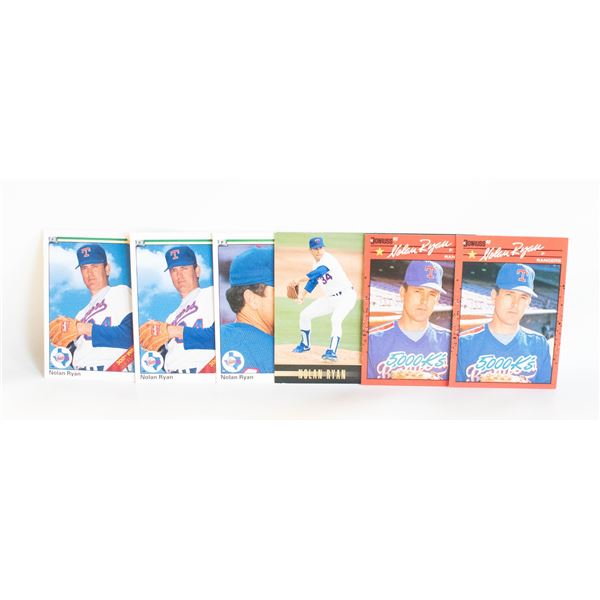LOT OF NOLAN RYAN BASEBALL CARDS