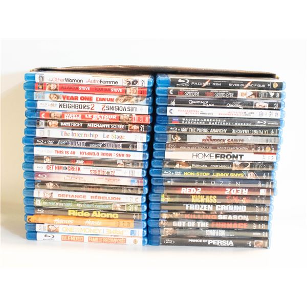 38 BLU RAYS ACTION & COMEDY INCL WILL FERRELL,