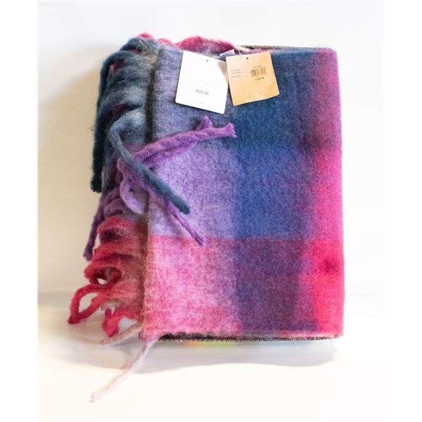 NEW 2 LARGE WINTER SCARFS, ATTACHED TAGS