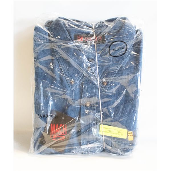 NEW MEN'S SHIRTS 2 DENIM SIZE XL