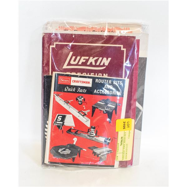 VINTAGE TOOL MANUALS ASSORTED LOT