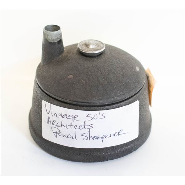 VINTAGE CAST METAL ARCHITECTS PENCIL SHARPENER