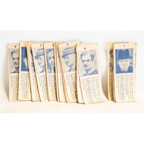 LOT OF WW2 GALPWRN CANDY CARDS
