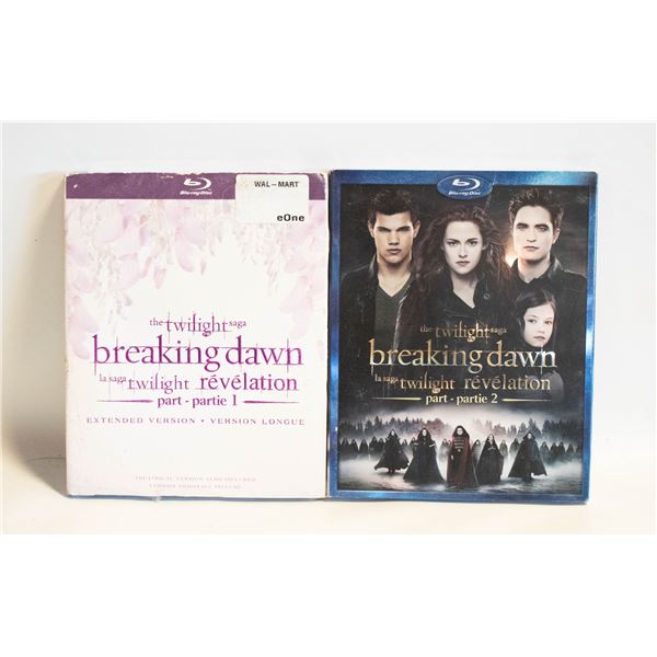 BREAKING DAWN TWILIGHT BLU RAYS