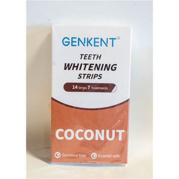 GENKENT TEETH WHITENING STRIPS COCONUT