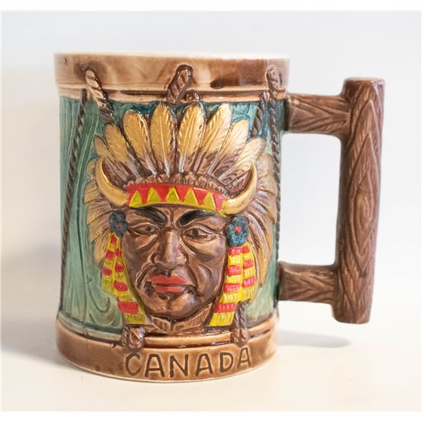 VINTAGE 3D AMERICAN CHIEF CERAMIC MUG