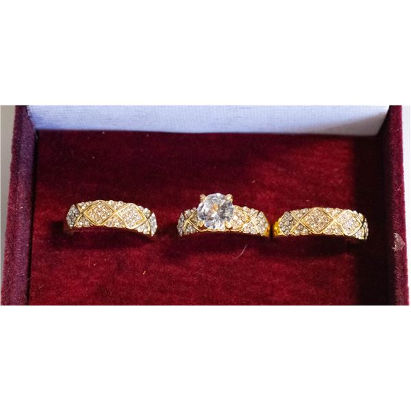 3PCS/SET RING SET SZ8