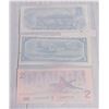 Image 2 : CANADA DOLLAR BILLS $1.00 1954+1973