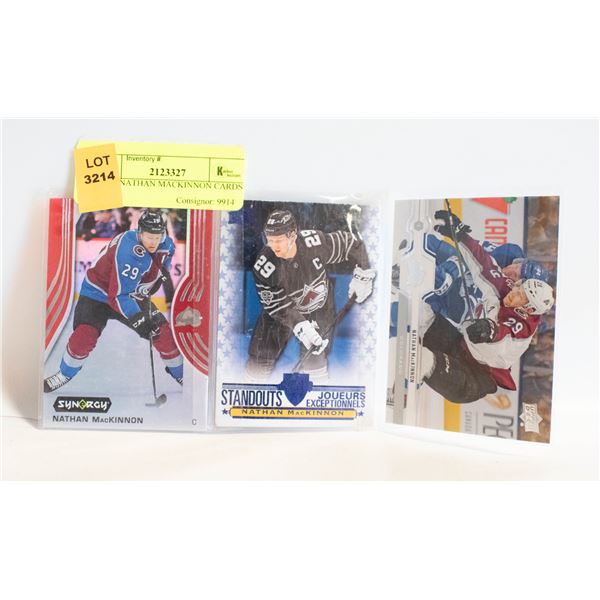 3 LOT NATHAN MACKINNON CARDS