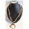 Image 1 : LADIES WOVEN STRING NECKLACE WITH EXOTIC PENDANT