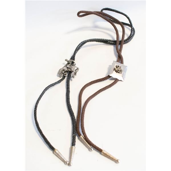 BUCKING BRONCO PLUS OTHER BOLO TIE