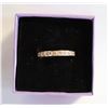 Image 1 : LADIES GOLD PLATED TITANIUM RING JEWELED SZ 8