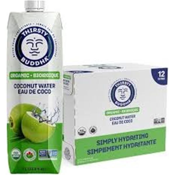12 X 500ML THIRSTY BUDDHA ORGANIC COCONUT WATER