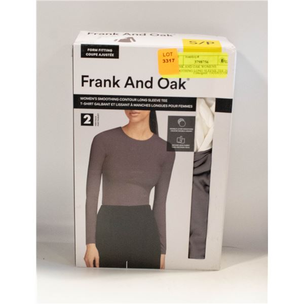 FRANK AND OAK WOMENS SMOOTHING LONG SLEEVE TEE 2PK