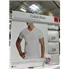 Image 1 : NEW CALVIN KLEIN 4PK V-NECK T-SHIRT MEDIUM WHITE