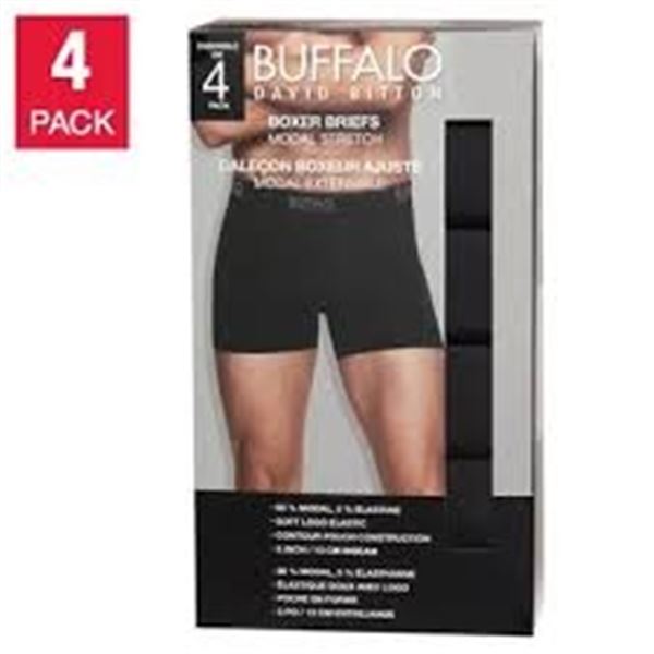 NEW BUFFALO DAVID BITTON 4PK BOXER BRIEFS XL